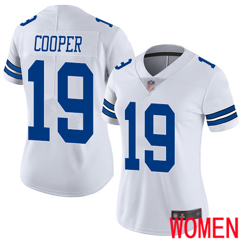 Women Dallas Cowboys Limited White Amari Cooper Road 19 Vapor Untouchable NFL Jersey